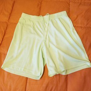 Tek Gear Athletic Mesh Shorts - Green - Large